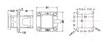 IP65 RJ45 Jack with Plastic shell